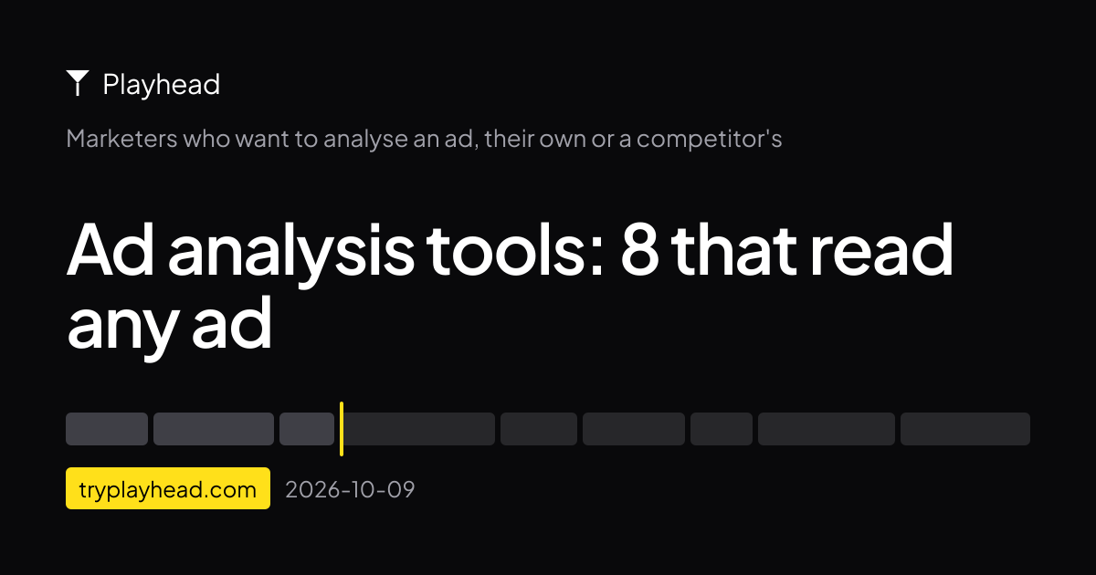 The cover of the article: Ad analysis tools: 8 that read any ad