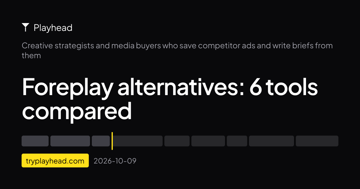 The cover of the article: Foreplay alternatives: 6 tools compared