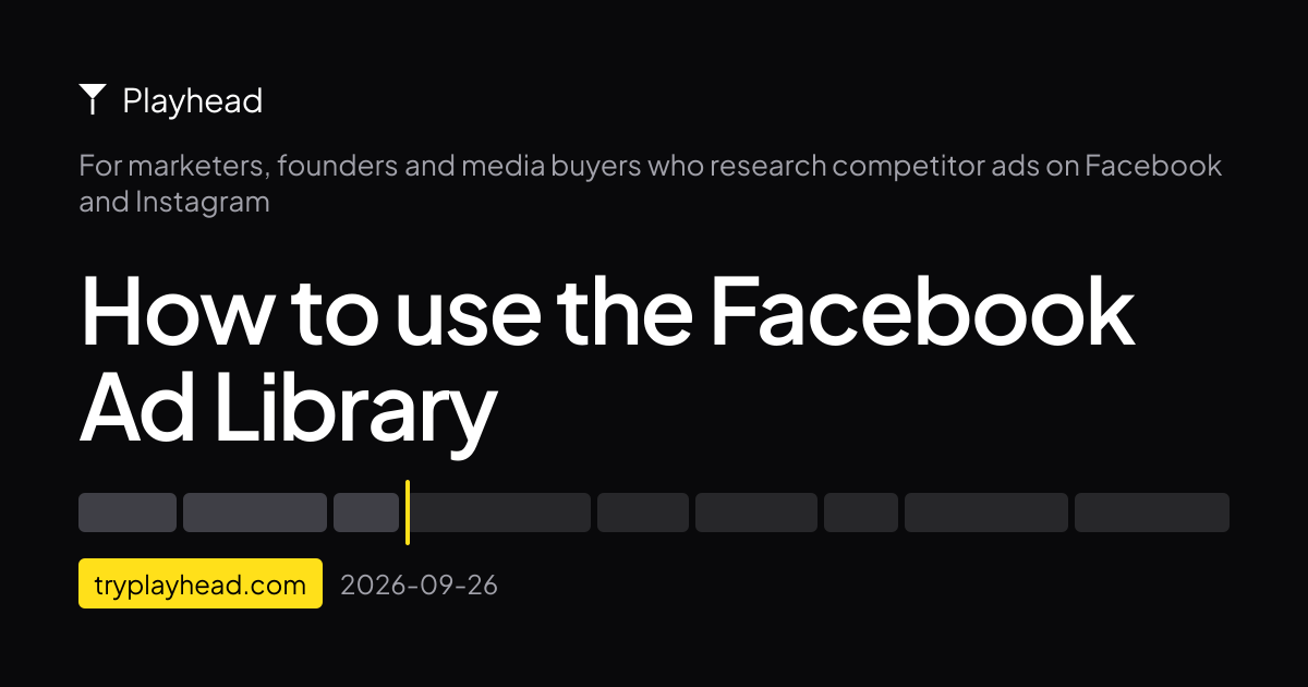 The cover of the article: How to use the Facebook Ad Library