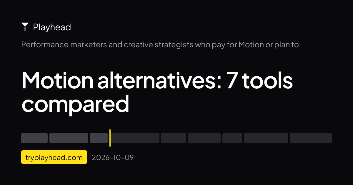 The cover of the article: Motion alternatives: 7 tools compared