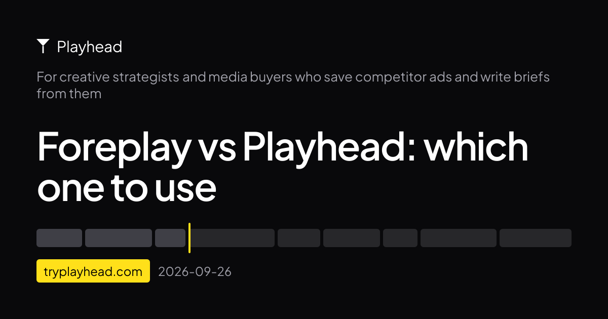 The cover of the article: Foreplay vs Playhead: which one to use