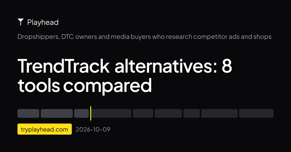 The cover of the article: TrendTrack alternatives: 8 tools compared